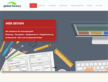 Tablet Screenshot of global-factory.de